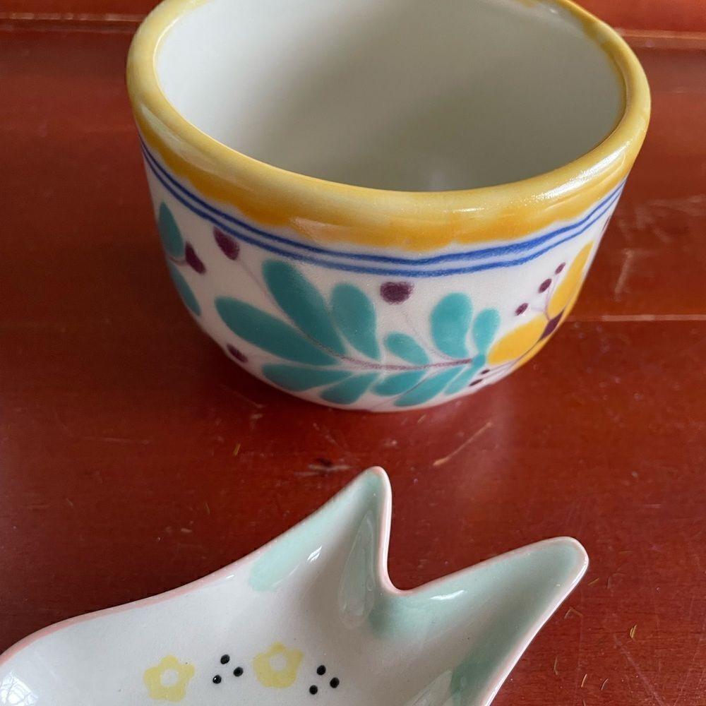 Mexico Pottery Vintage Bowls Trinket Dish - Picture 5 of 16